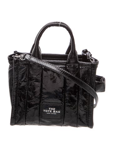 Patent Leather Top Handle Bag