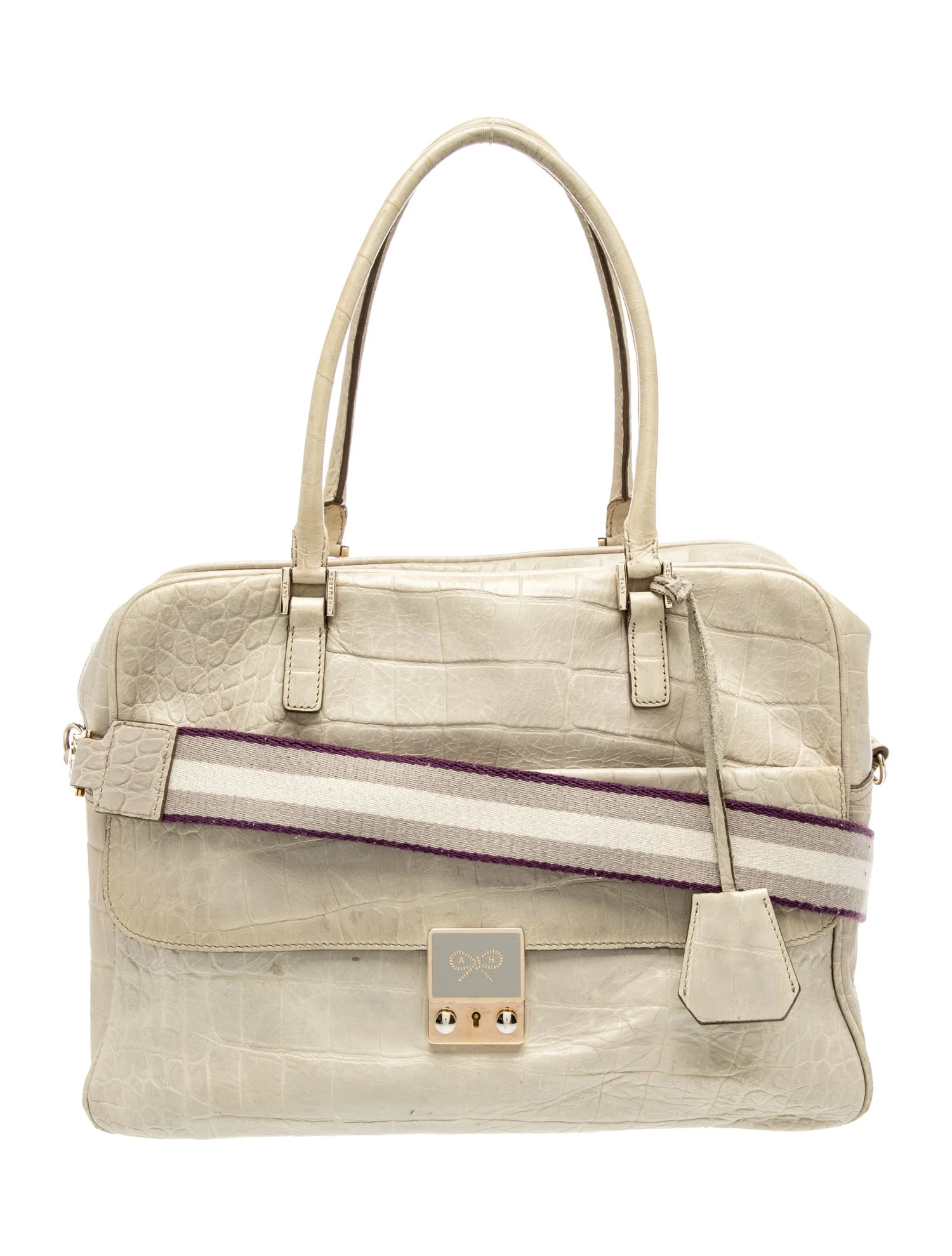 Anya Hindmarch Embossed Leather Shoulder Bag