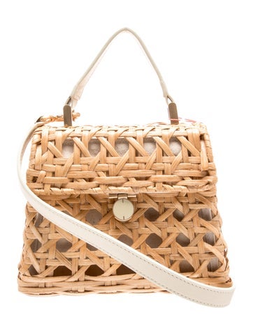 Wicker Top Handle Bag