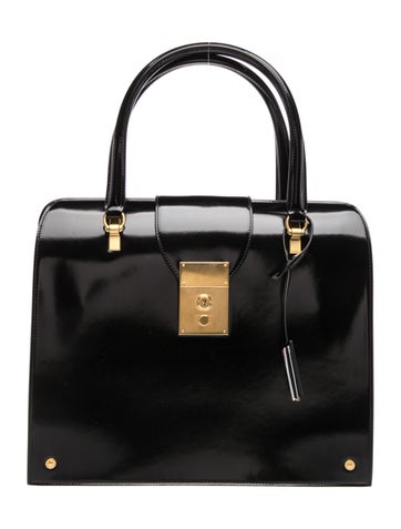 Calf Leather Top Handle Bag