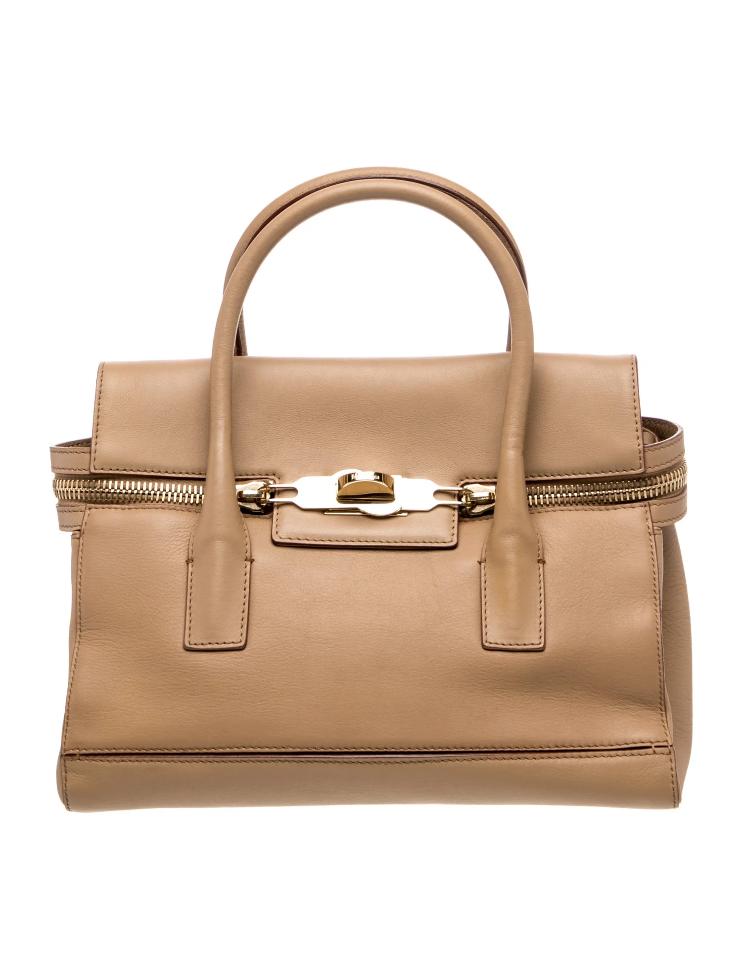 Leather Top Handle Bag