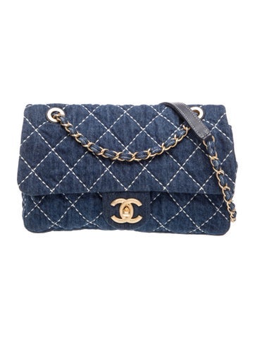 Medium Denim Trip Flap Bag