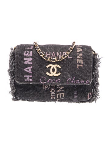 Denim Mood Clutch w/ Chain