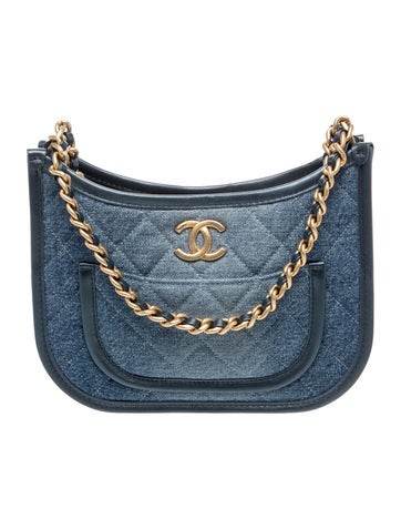 2024 Denim Quilted CC Hobo