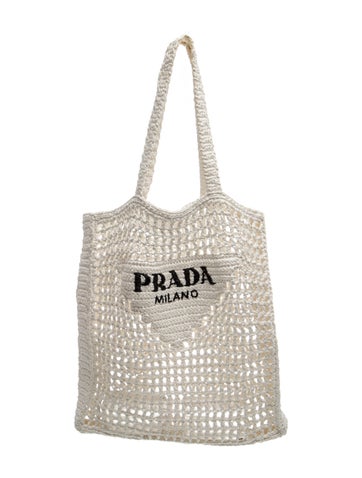 Signature Raffia Logo Tote