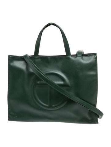 Telfar Leather Top Handle Bag