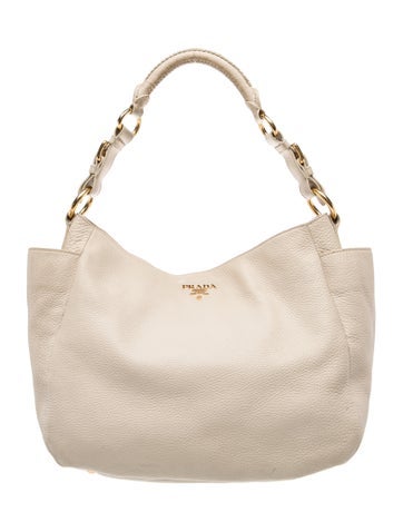 Vitello Daino Leather Shoulder Bag Vintage