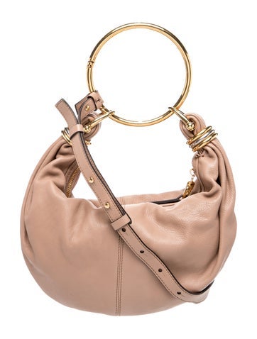 Leather Bracelet Hobo Bag Small, Small