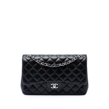 Jumbo Classic Lambskin Double Flap