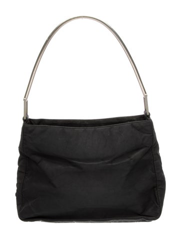 Enameled Metal Triangle Shoulder Bag