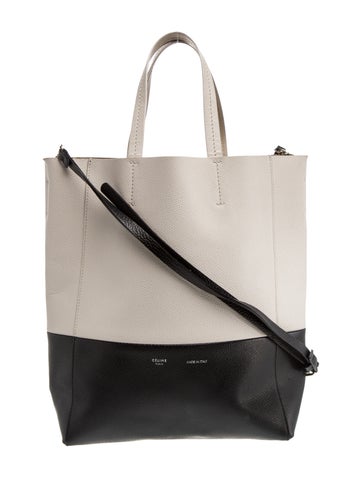 Leather Vertical Cabas Small