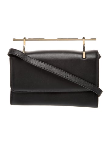 M2Malletier Leather Shoulder Bag