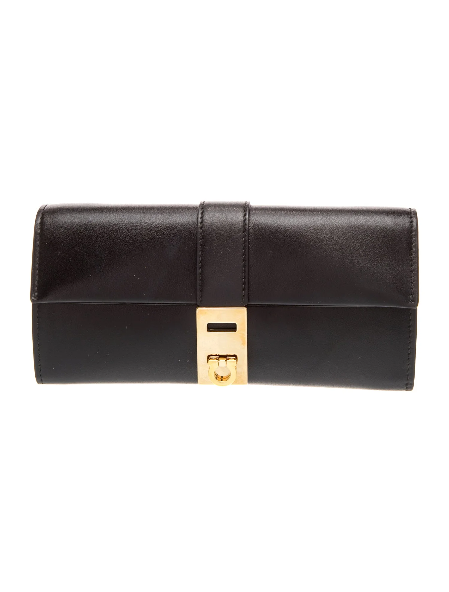 Ferragamo Leather Hug Wallet On Chain