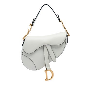 Mini Grained Calfskin Saddle Bag