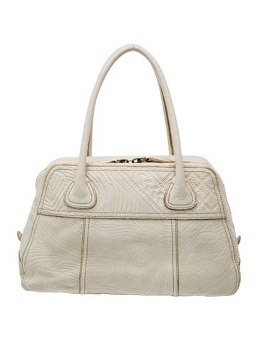 Enameled Metal Triangle Shoulder Bag