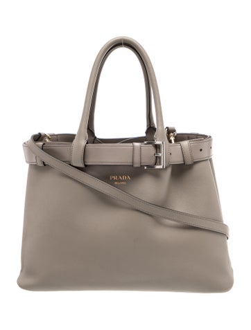 Leather Buckle Bag w/ Belt Medium