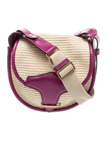 Straw Messenger Bag