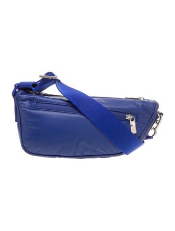 Leather Blue Knight Leather Shield Crossbody Bag Small w/ Tags