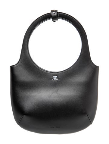 Courreges Leather Top Handle Bag