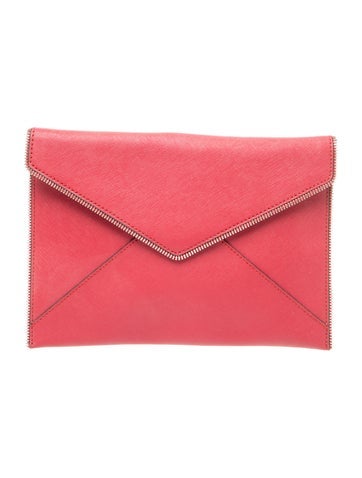 Saffiano Leather Clutch