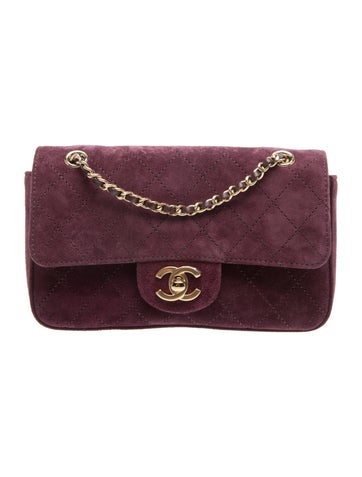 2026 Quilted Suede Mini Souplissimo Flap Bag