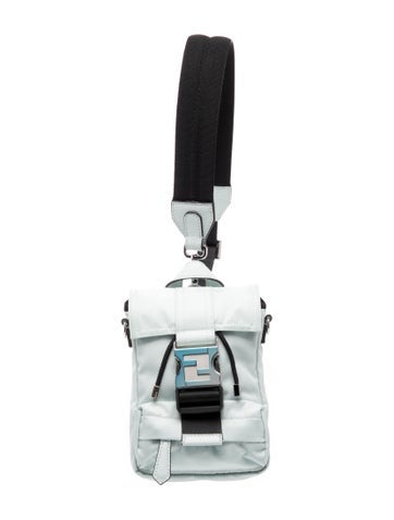 Leather Nylon Fendiness Crossbody Bag
