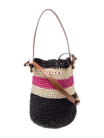 Raffia Bucket Bag