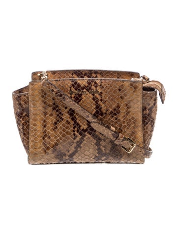 Embossed Leather Crossbody Bag