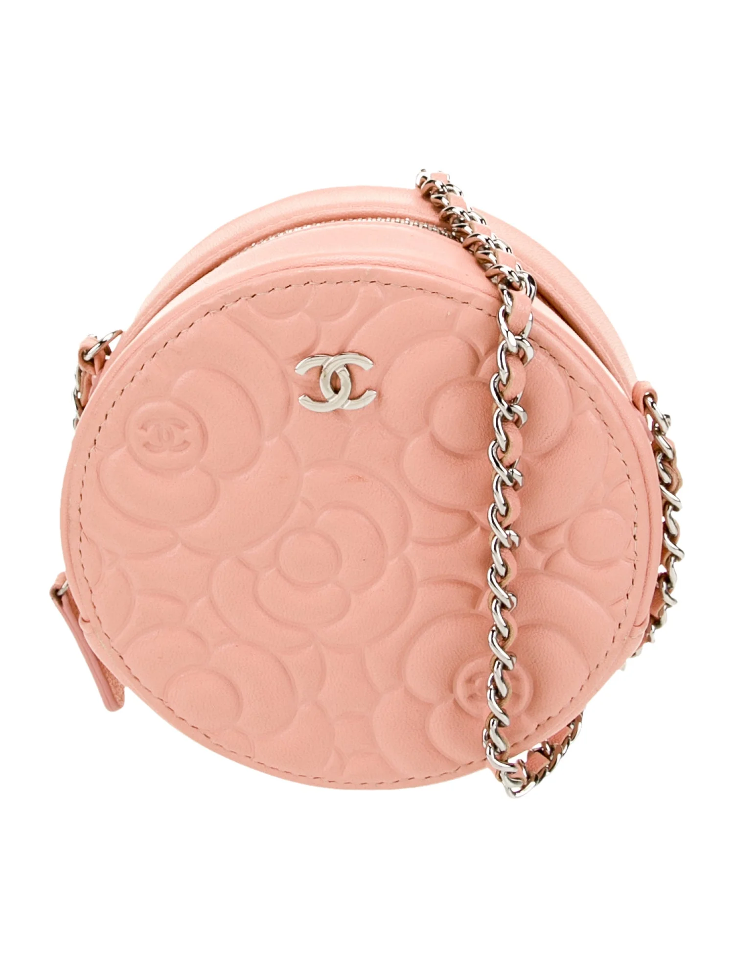 Camellia Round Clutch w/ Chain
