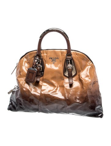 Vernice Leather Venice Ombre Handle Bag
