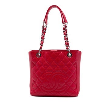 Caviar Petite Calfskin Shopping Tote