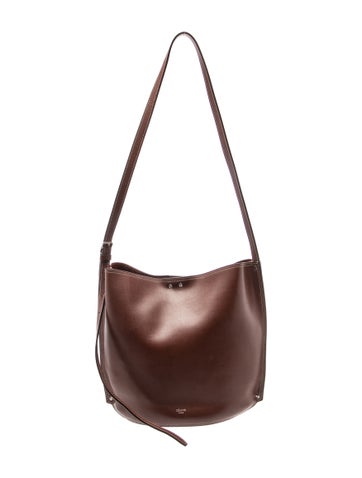 Leather Studs Bucket Bag Small