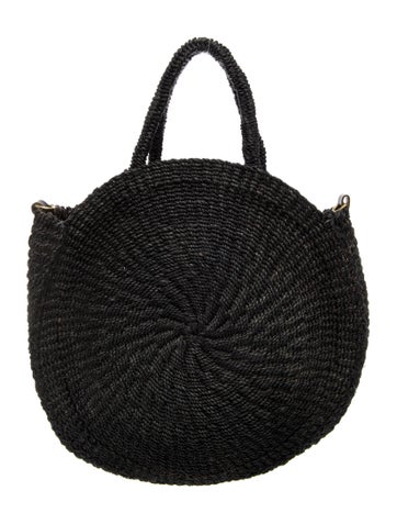 Raffia Top Handle Bag
