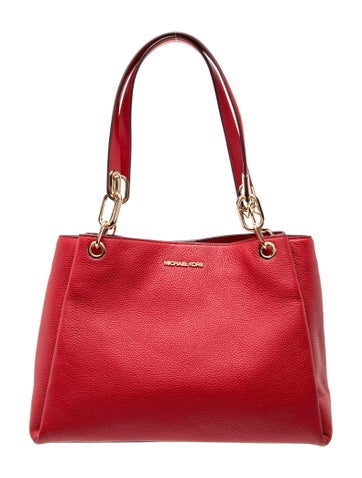 Leather Top Handle Bag Large