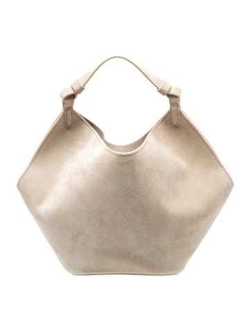 Suede Top Handle Bag