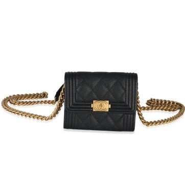Leather Boy Card Holder On Chain