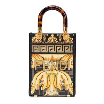 Leather Versace Fendace Convertible Sunshine Tote