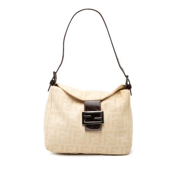 Zucca Canvas Double Flap Shoulder Bag