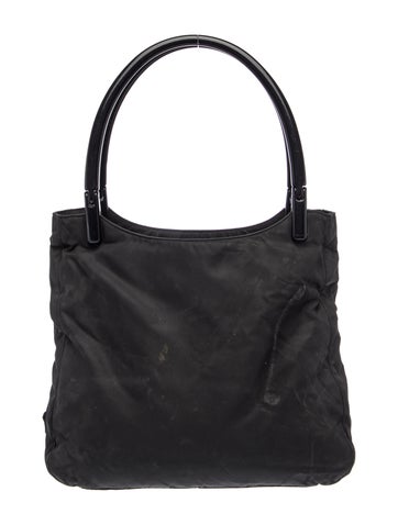 Tessuto Nylon Top Handle Bag Vintage