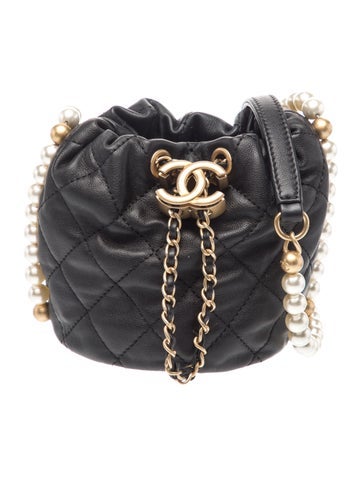 Mini About Pearls Bucket Bag