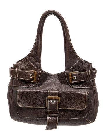 Leather Top Handle Bag