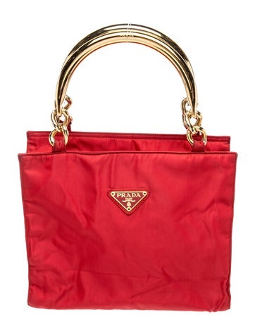 Tessuto Nylon Top Handle Bag
