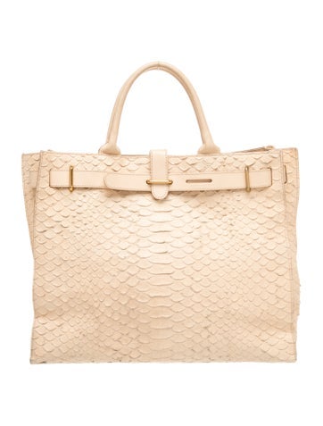 Embossed Leather Tote