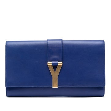Calfskin Leather Chyc Ligne Clutch