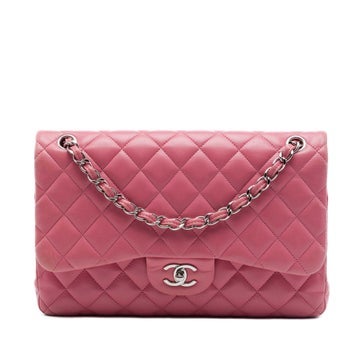 Jumbo Classic Lambskin Double Flap