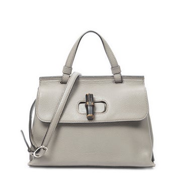 Leather Small Bamboo Daily Top Handle