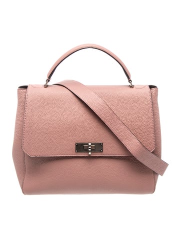 Leather Top Handle Bag