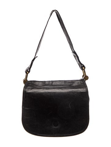 Leather Coach Black Leather Shoulder Bag Small Vintage