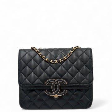 Goat Leather CC Chic Flap Bag