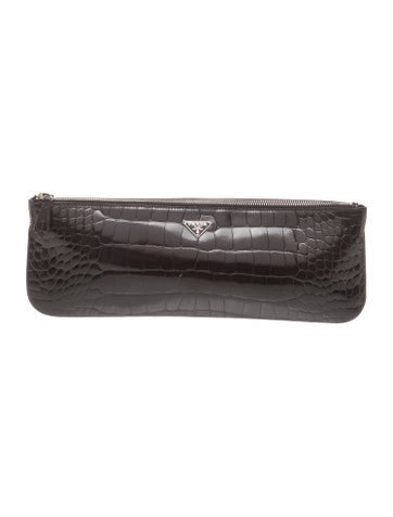 Enameled Metal Triangle Clutch